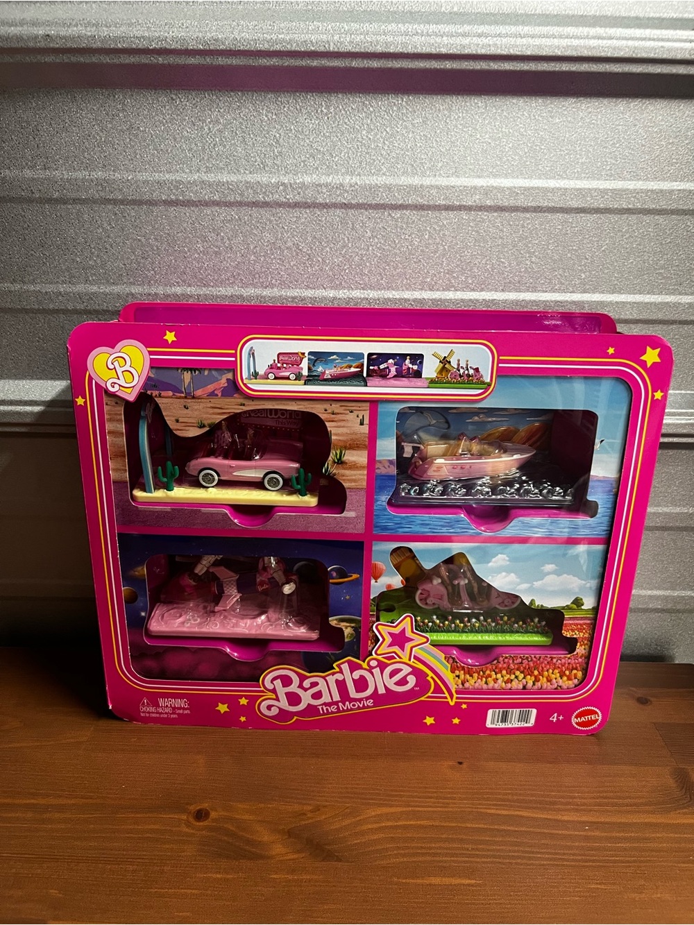 Barbie Mini BarbieLand Movie Vehicle Collection: 8 1.5" Dolls & 4 Vehicle’s